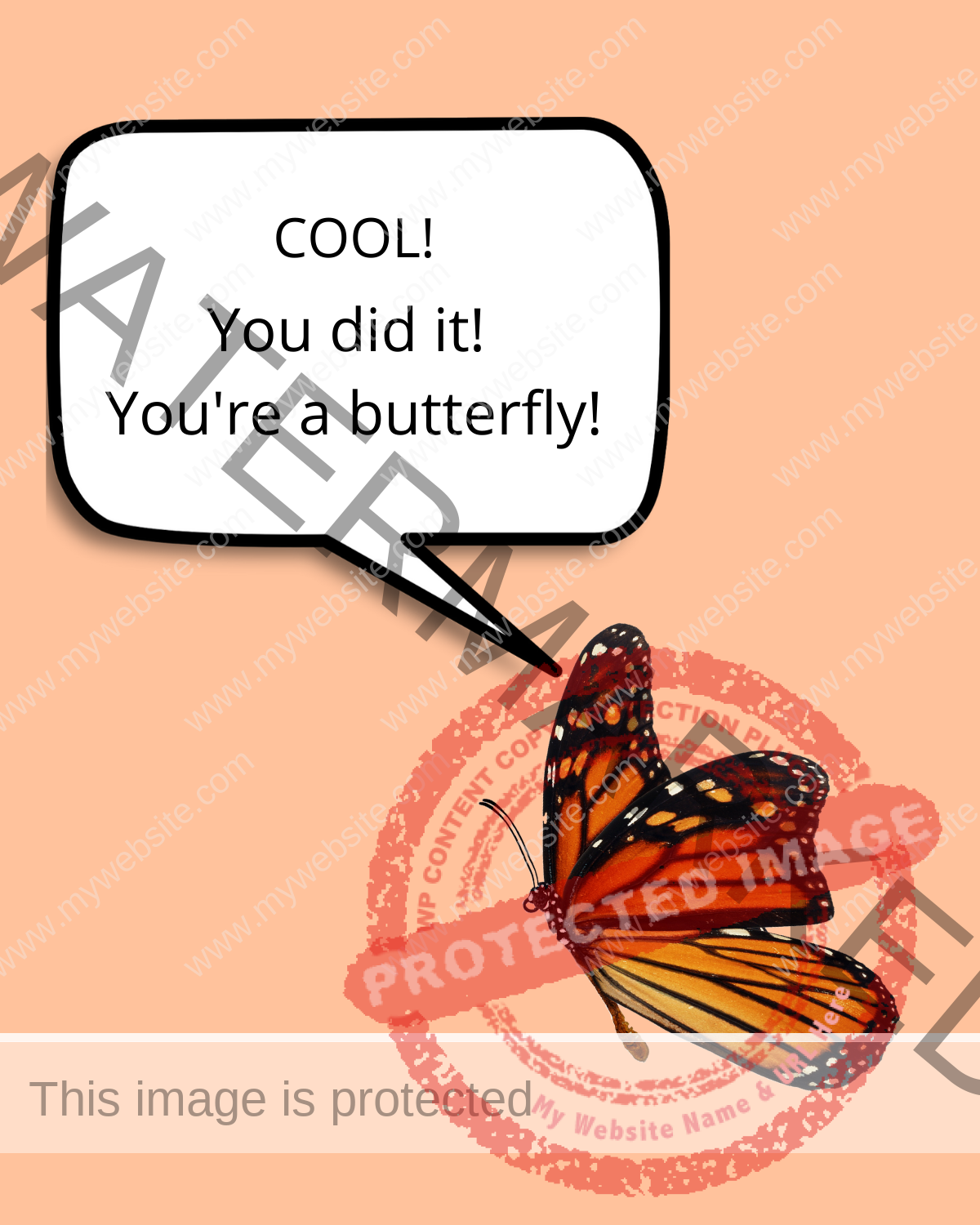 Monarch Cartoon_ You're a butterfly!