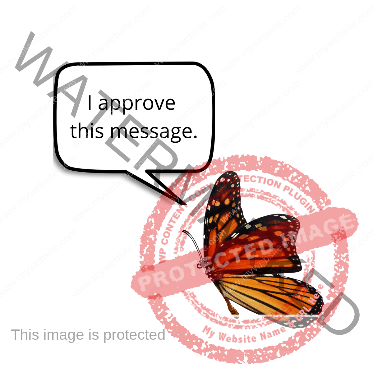 The monarch butterfly says: I approve this message